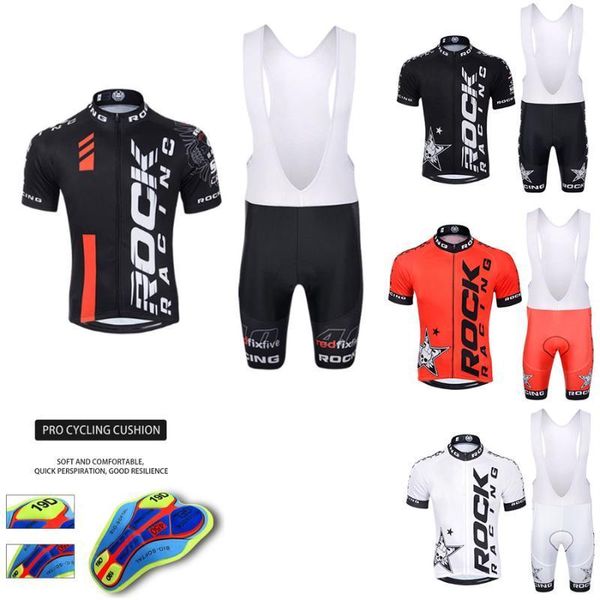 

pro summer rock racing cycling jersey set mountain bike clothing mtb bicycle clothes wear maillot ropa ciclismo men cycling set1, Black;blue