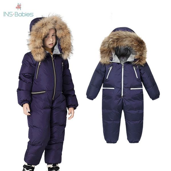 5-10 Y Cappotti per bambini Winter Girl Plus Size Giacca Kid tuta da neve Felpa con cappuccio piumino di pelliccia per ragazzi ragazze cappotto fiore impermeabile lucido LJ201126