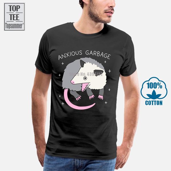 

lookhuman anxious garbage opossum black men's tee fashion classic funny unique gift sport hooded sweatshirt hoodie