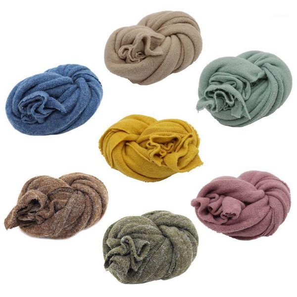 

newborn stretch swaddle wrap infant pgraphy props baby solid color soft shooting accessories1