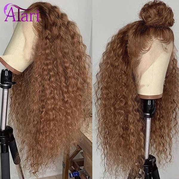 

lace wigs honey blonde curly human hair wig hd frontal colored for women brazilian front pre-plucked, Black;brown