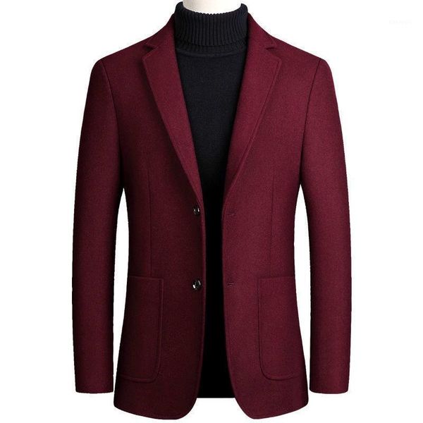 

winter fall men clothing , casual smart business man grey wine red black navy woolen coat blazer , mens 4xl wool blazers1, White;black