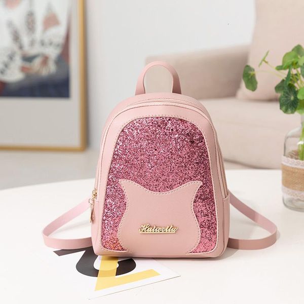 

новая sequined девушка рюкзака легкие мини pu кожаный рюкзак студенты дорожная сумка