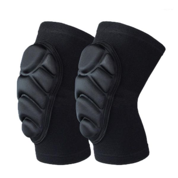 

elbow & knee pads pad basketball crashproof leg sleeve protector antislip protective gear kneepad moto 8.51, Black;gray