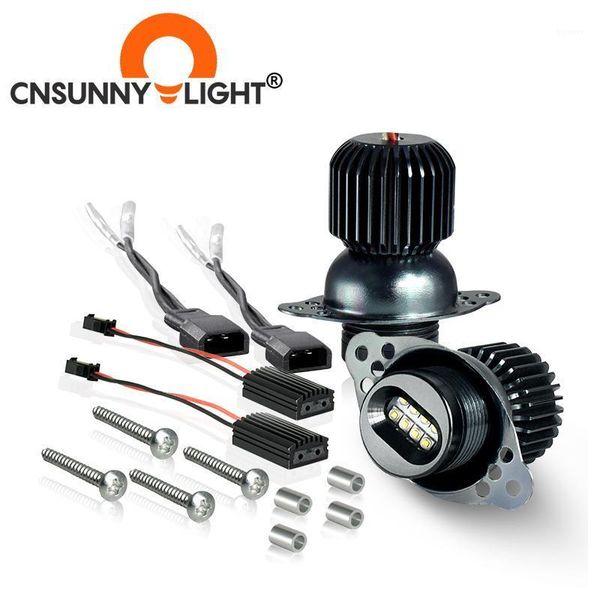 

car headlights cnsunnylight high power 80w/pc canbus angel eyes led marker ring light bulb for e90/91 325i 325xi 328i 328xi 330i 335i 335xi1