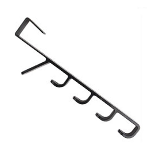 

rack hanger multi-purpose door back seamless towel 5 sections storage holder clothes hat hook1