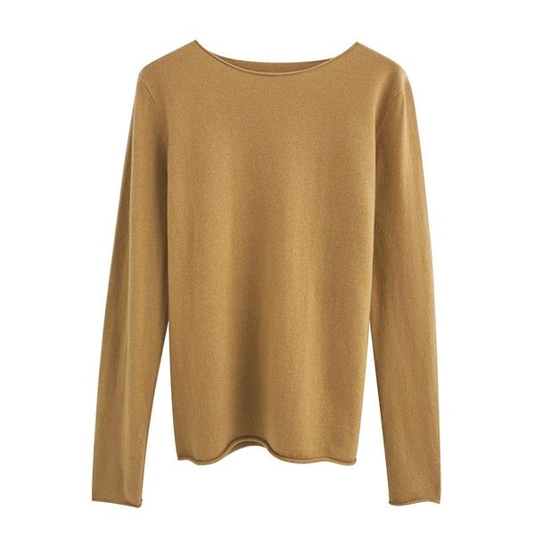 

women's sweaters 100% wool sweater knitted roll edge solid pullovers, White;black