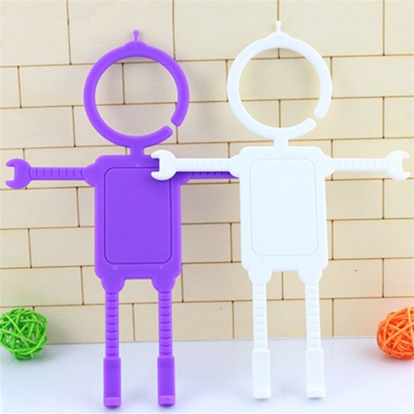 

vehicle mobile phone bracket silicone human form holder lazy person brackes superior quality with black white yellow color 6 5hya j1