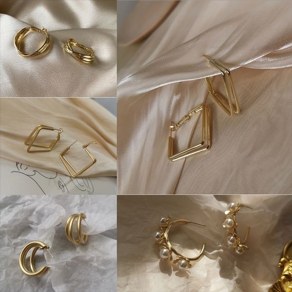 

sxm superior pearl styles pink chain earrings crystal earrings asymmetric women's fashion clenquet quality earring crystal swarovski, Golden