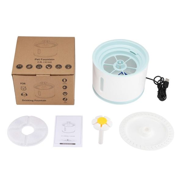 

2.4l 2 style matic cat water fountain for pets water dispenser large spring drinking bowl cat matic feeder drink filter bbybgr lipper
