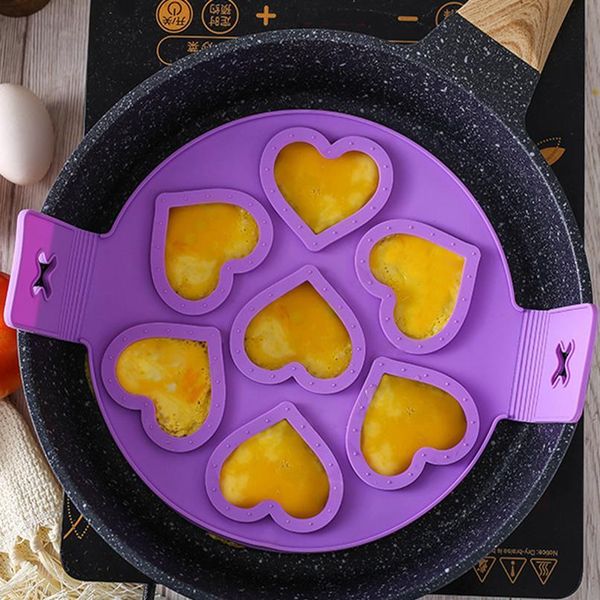 

round love heart pancake maker sile eggs mold kitchen baking cooking tools eggs mold kitchen baking acc bbypxn