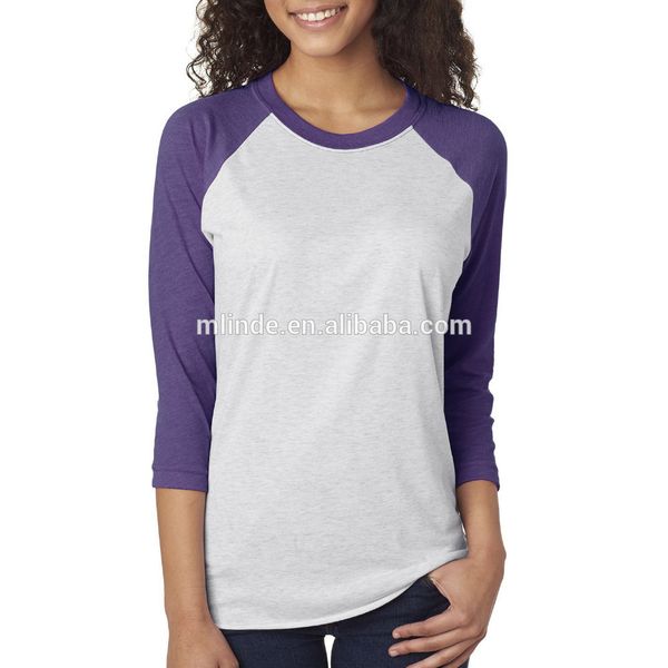 

custom 3/4 sleeve raglan cotton polyester model american printed branded high quantity hawaiian shirt for women, Black