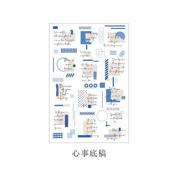 

6 designs black letter love decoration stickers journal simple decorative collage school stationery hand account sticker bbylos bwkf