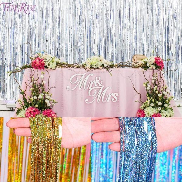 

laser tassel party backdrop gold silver metallic curtain birthday party decor pgraphy background bachelorette wedding decor1