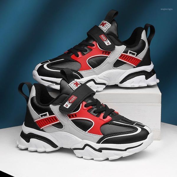 

athletic & outdoor winter kids fashion sneakers for boys breathable sports running shoes lightweight children casual walking girls1, Black