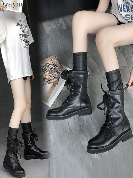 

winter 2020 handsome boots black red slim women's motorcycle trend