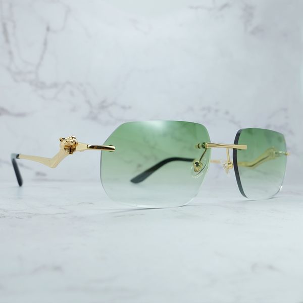 

2021 new panther sun glasses for women fashion vintage carter sunglasses men brand designer metal shades protect eyewear socz, White;black