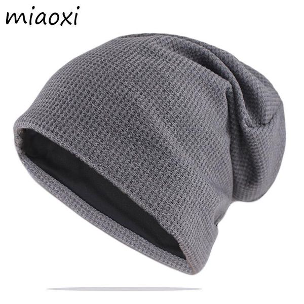 

beanie/skull caps fashion bonnet hat for men and women autumn solid color skullies beanies spring casual soft turban hats hip hop beanie gor, Blue;gray