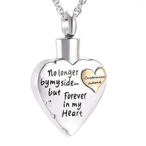 

fashion cremation jewelry stainless steel heart keepsake ashes necklace for men wowen or pet memorial urn pendant necklace1, Silver