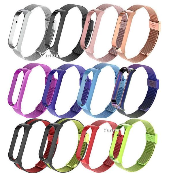 Alça de pulso Milanese para Xiaomi MI Banda 5 pulseira de pulseira para Xiaomi MIBAND 5 Acessórios de banda inteligente Atacado quente