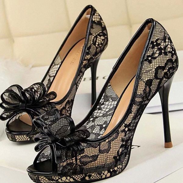 

high heel women pump lace beautiful party women's pump sandals fashion comfortable wedding woman shoes plus size #rp1f