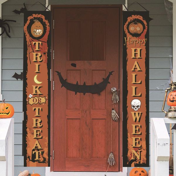 

halloween horror door union carnival halloween couplet door trick or treat halloween banner home door hanging sign porch decor