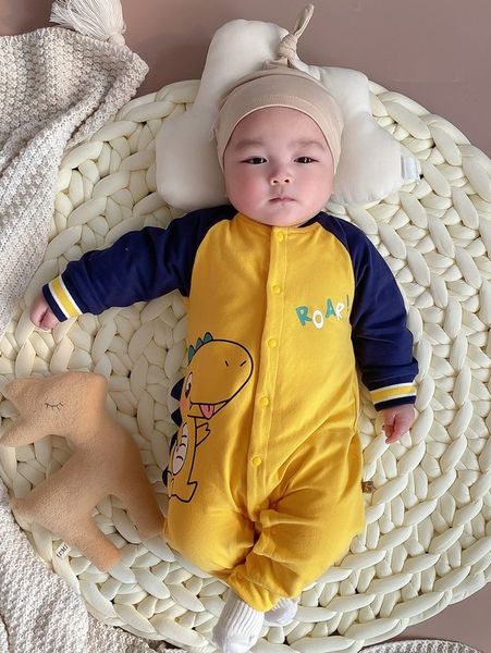 

peninsula baby boys cartoon and alphabet raglan jumpsuit she, Blue