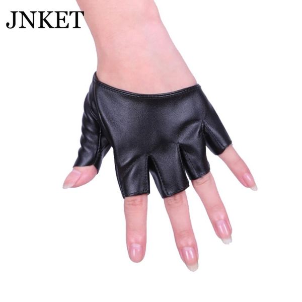 

jnket новых женщин половина finger pu кожаные перчатки перчатки мужские перчатки без пальцев ночной клуб performance, Blue;gray