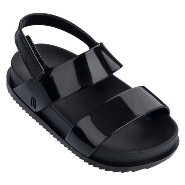 

mini brands new girl melissa kids shoes beach sandals for girls 13cm-1cm non-slip y201028, Black;red