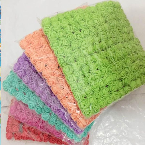 

144pcs 2 cm мини пена роза искусственный букет роз медведь свадьба рождество стены цветок украшения scrapbook поддельный rose sqcjoz ppshop0