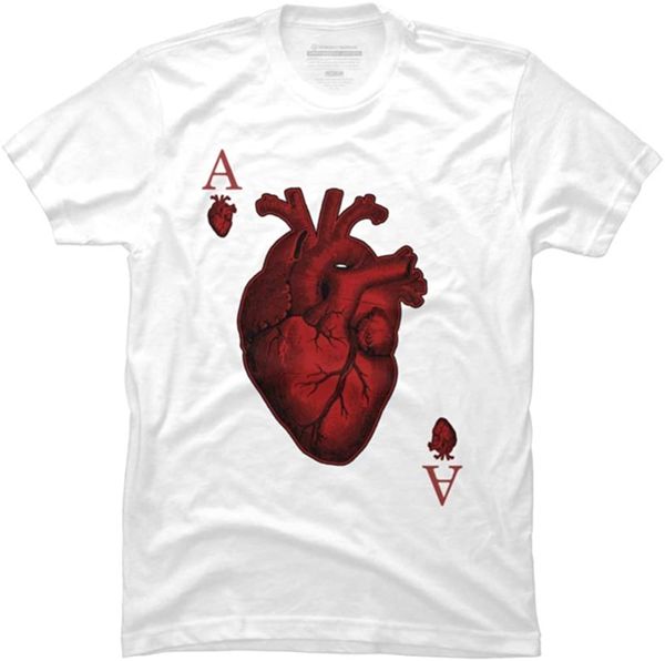

design by humans ace of hearts men's graphic hoodie designers t shirts sweatshirt