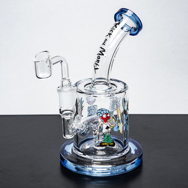 

9 inches tall beaker bong dab rig big glass water pipe smoking pipes gift giliglass bongs drop shipping bubbler