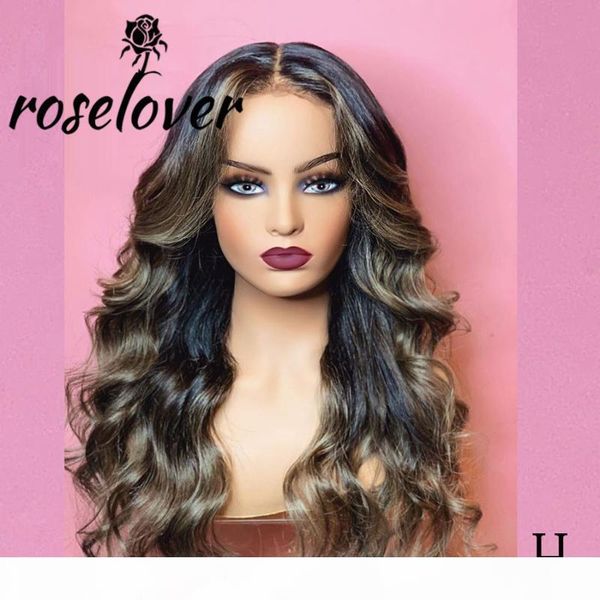 

roselover lace front human hair wigs remy brazilian human hair wigs 13*6 lace deep parting pre plucked hairline with baby, Black;brown