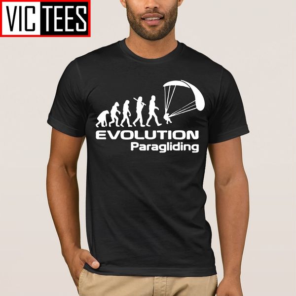 

men tees evolution paragliding graphic t shirts paraglider parachute basic male cotton t-shirts sport hooded sweatshirt hoodie