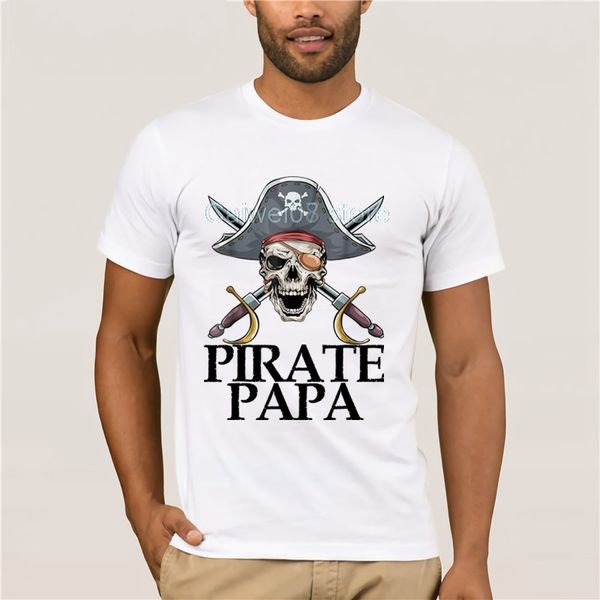 

sport new fashion trend mens pirate papa captain sword t shirt gift funny halloween short fashion t-shirt men