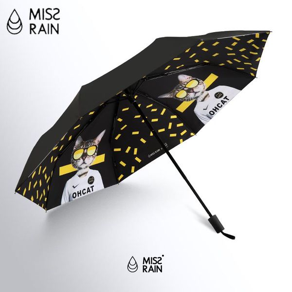 

missrain творческого cat зонт женщина увы защита lady зонтик черного покрытие мужчины ветрозащитного урожай вс дождь зонтик мода sqcouo