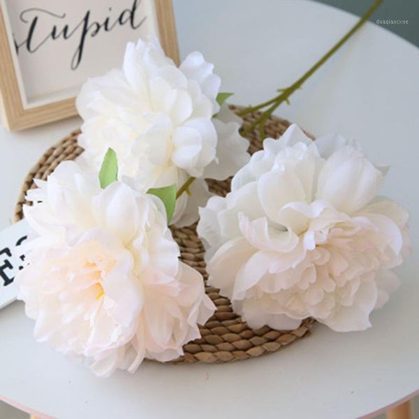 

decorative flowers & wreaths artificial peony wedding bouquet for bridal home flower arrangement 10 pieces1
