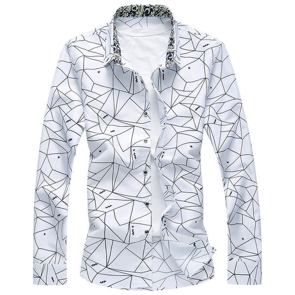 

spring and autumn fat men's plus size square collar long sleeve shirt for young men, White;black