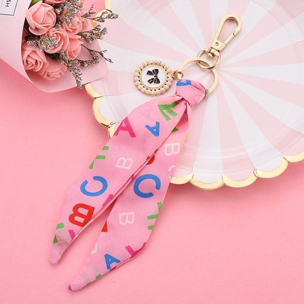

new scarves key chain exquisite decoration silk tassels keychains for girl women bag charm jewelry acessory eh107b h wmtogg
