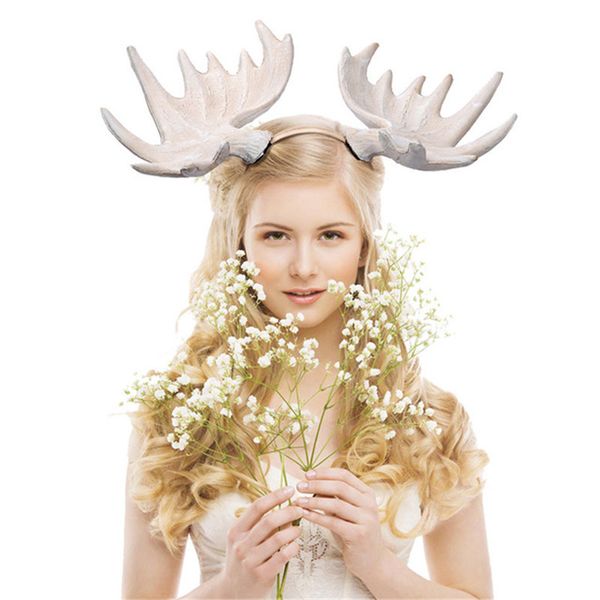 

christmas antlers headband cosplay animal prom props headdress steampunk halloween carnival masquerade hairband props c0123