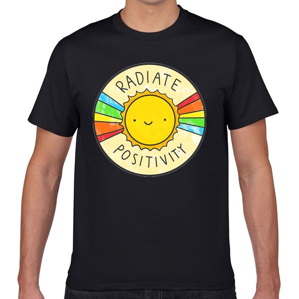 

t shirt men radiate positivity summer harajuku geek custom male tshirt xxxl sport hooded sweatshirt hoodie