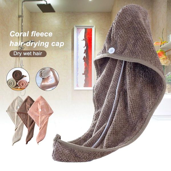 

rapided drying hair towel magic microfiber hair fast drying dryer towel bath wrap hat quick cap turban dry