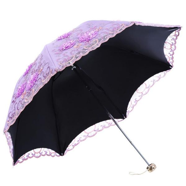 

складной зонтик lace зонтики дождь женщины складной ув защита вышивают зонтик способа bumbershoot шнурка способа зонтики yxlyos