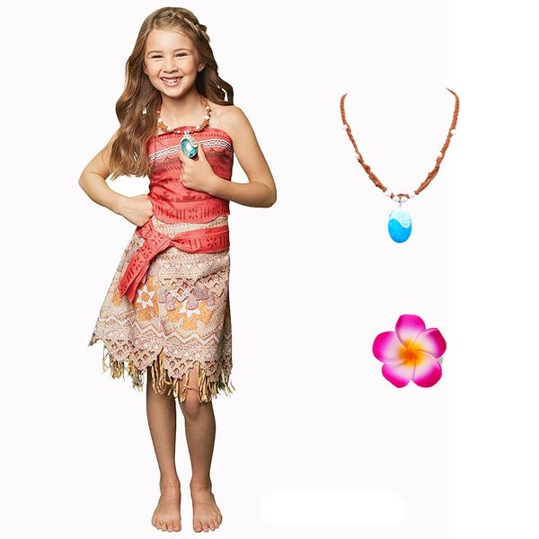 

anime costumes baby girl halloween princess dress up vaiana birthday party costume little summer fancy children kids clothes set 4t- cosplay, Black