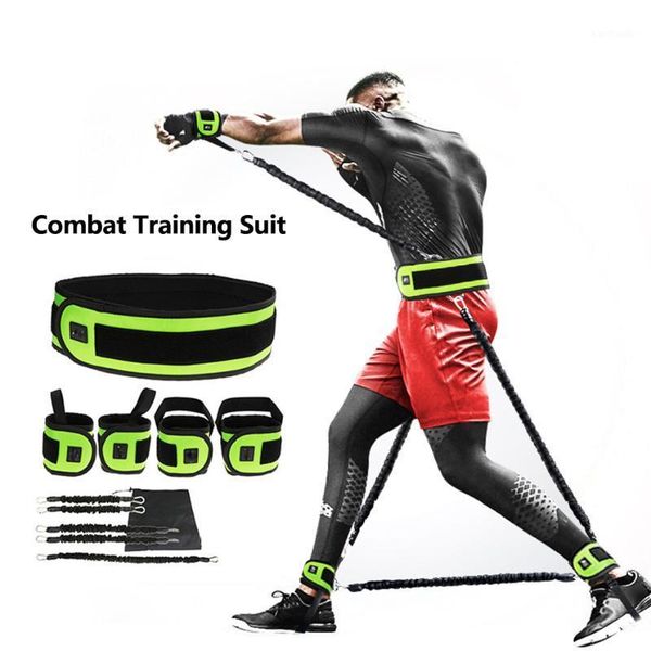 

resistance bands professional fighting training belt rope fitness exercise elastic band gym workout basketball tennis boxing equipment1