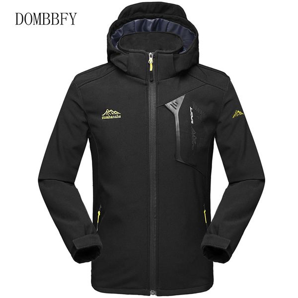 

men's outdoor softshell jacket men spring autumn coat climbing trekking windbreakers waterproof hiking jackets men sportswear 1027, Black;brown