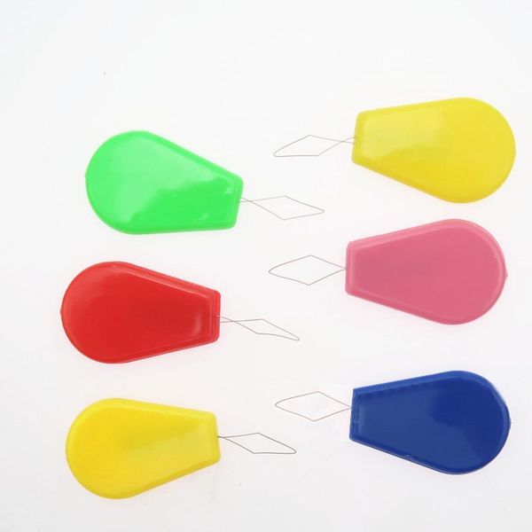 

10x bow wire needle threader stitch insertion convenient easy use tools sewing1, Black