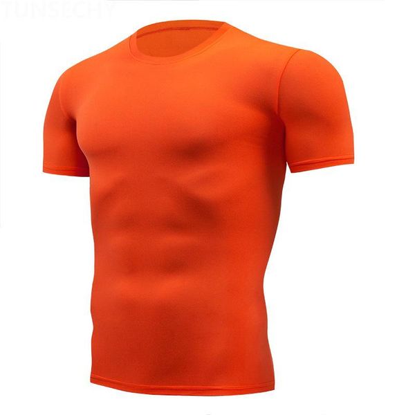 T-shirt da uomo T-shirt da corsa ad asciugatura rapida T-shirt di design Felpa Tuta traspirante Fitness Abbigliamento sportivo aderente Camicia a maniche corte da equitazione 581