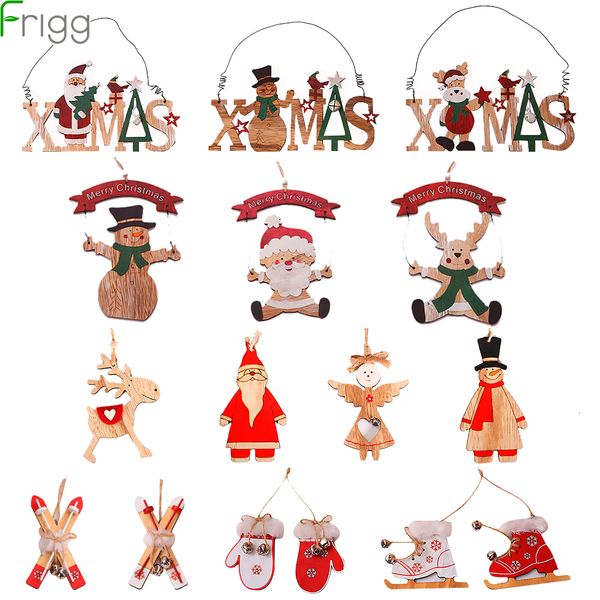 

wooden doorplate tree decorations for home merry christmas 2019 xmas ornaments navidad noel chrismas new year 2020