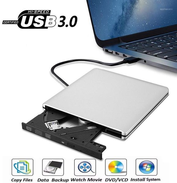 

portable optical drive ultra slim usb3.0 dvd rewriter burner external dvd drive cd+/-rw dvd+/-rw superdrive for desknotebook1